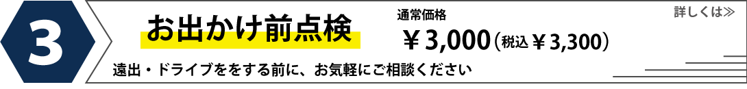 お出かけ前点検無料キャンペーンクーポン